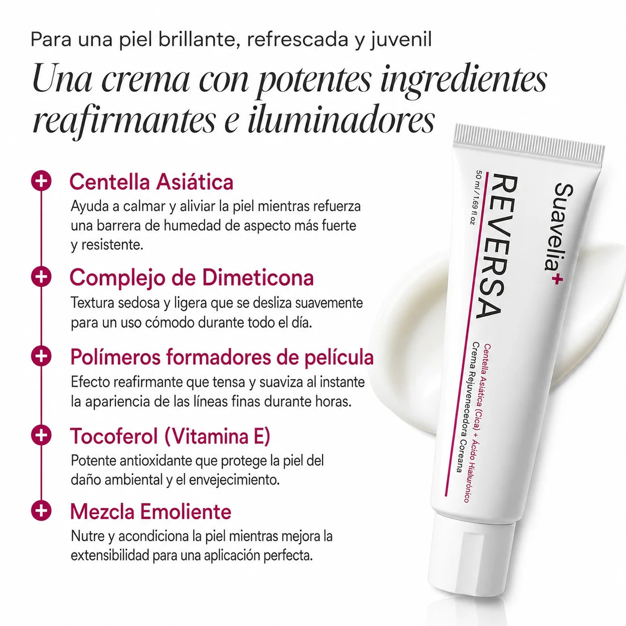 Reversa™ Crema Rejuvenecedora Suavelia (Todo en Uno)